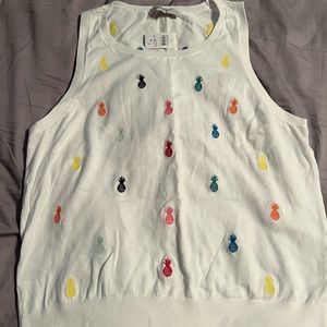 White Loft XL sweater tank